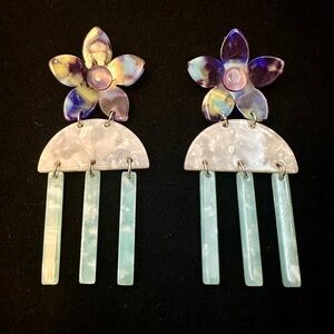 Floral Dangle Earrings